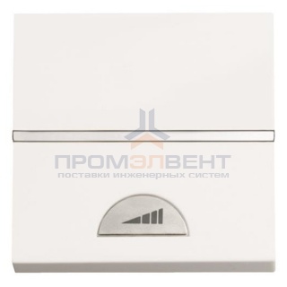 Светорегулятор электронный клавишный 40-450 Вт 2 модуля ABB Zenit, альпийский белый