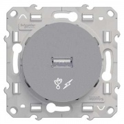 Розетка USB зарядка Odace алюминий