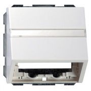 Накладка для розеток WBT(+/-) класса High-End Gira F100 белый глянцевый