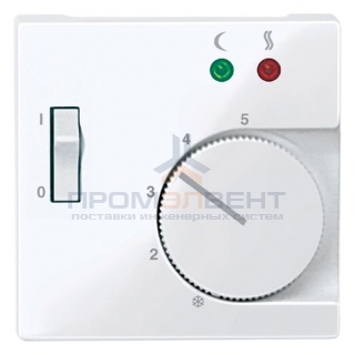 Накладка терморегулятора теплого пола с выключателем System M Merten активный белый