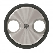 Накладка для TV-R розетки АВВ SKY Moon, кольцо чёрное стекло (8650 CN)