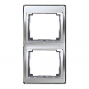 Рамка для вертикальной установки 2-ая Jung SL500 Серебро