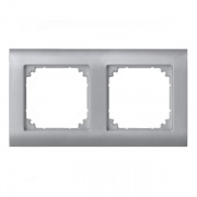 Рамка Merten M-Arc 2 поста Алюминий (System M)