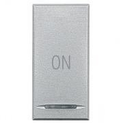 Axolute Клавиши с символами для системы автоматизации для 1 функции - 1 модуль, ON, цвет алюминий