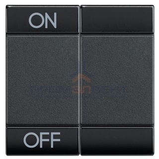 LL Клавиша ON OFF 2 модуля, цвет антрацит
