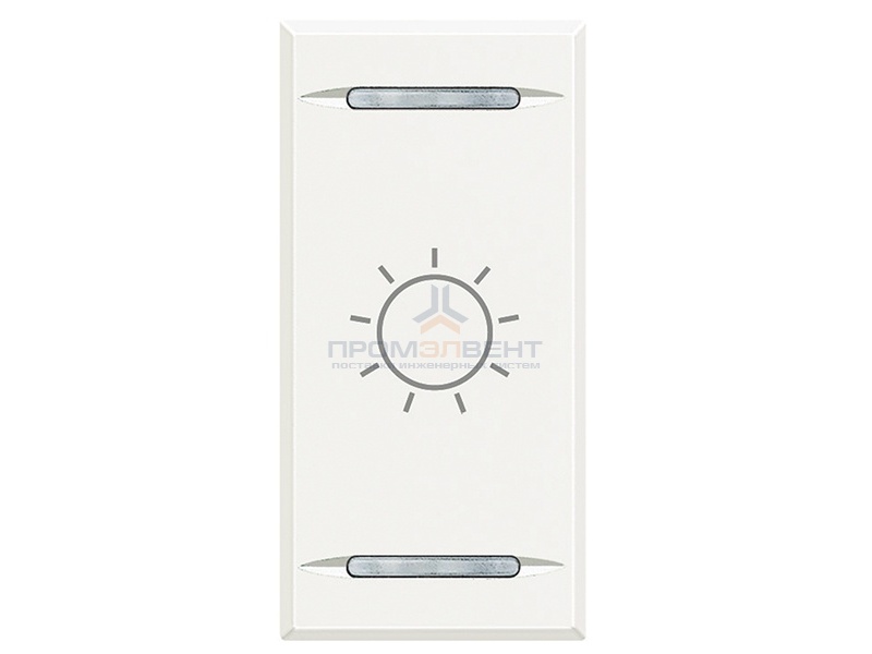 Axolute Клавиши с символами для системы автоматизации для 2 функций - 1 модуль, лампочка, цвет белый