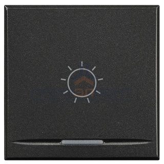 Axolute Клавиши с символами для системы автоматизации для 1 функции - 2 модуля, Лампочка, цвет антра