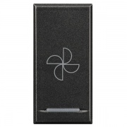 Axolute Клавиши с символами для системы автоматизации для 1 функции - 1 модуль, Вентилятор, цвет ант