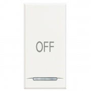 Axolute Клавиши с символами для системы автоматизации для 1 функции - 1 модуль, OFF, цвет белый