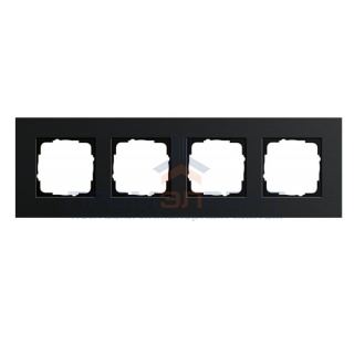 Рамка 4-ая Gira Esprit Черный алюминий