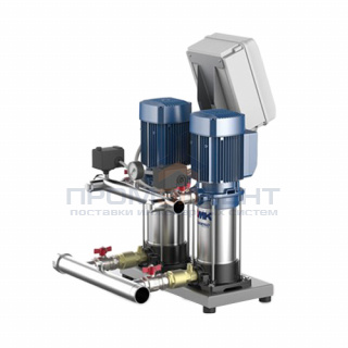Насосная станция Pedrollo COMBIPRESS CB2-MK 8/4-N - 2x1.5кВт(3x230/400 В,Qmax 360л/мин,Hmax 54м)
