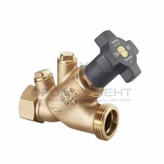 Клапан балансировочный Oventrop Aquastrom F - 3/4" х 1" (ВР/НР, PN16, Tmax 120°C)