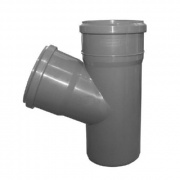 Тройник с отводом на 67° СИНИКОН Standart - 50 (для системы внутренней канализации)
