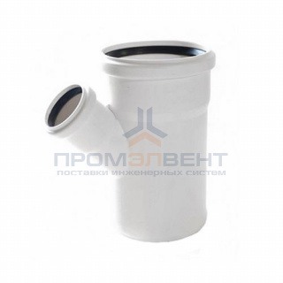 Тройник с уменьшенным отводом на 45° REHAU RAUPIANO PLUS - 110 x 90 (для внутренней канализации)