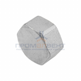 Заглушка латунная с внутренней резьбой STOUT - 1"1/2 (никелированная)