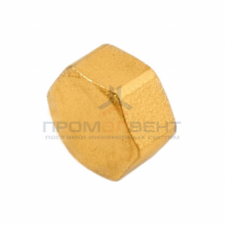 Заглушка латунная с внутренней резьбой STOUT - 3/8"