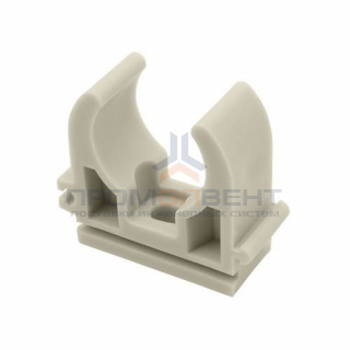 Клипса для труб FV-Plast - 25 (для полипропиленовых труб, цвет серый)