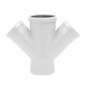 Крестовина одноплоскостная 45° REHAU RAUPIANO PLUS - 125 x 110 (для системы внутренней канализации)