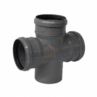 Крестовина одноплоскостная 87° СИНИКОН Standart - 50 (для системы внутренней канализации)