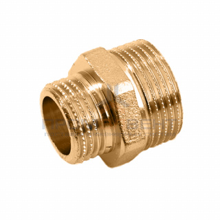 Ниппель латунный резьбовой переходной STOUT - 3" x 2"1/2