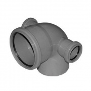 Отвод 87° с двумя патрубками СИНИКОН Standart - 110 x 50 (для системы внутренней канализации)