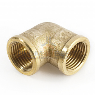 Отвод 90° латунный резьбовой равнопроходный STOUT (ВР/ВР) - 1"1/2