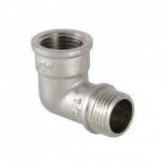 Переход с внутренней резьбы на наружную угловой VALTEC VTr.092 - 3/4" (латунь никелированная)