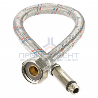 Подводка под смеситель гибкая Industrias Mateu (Штуцер/Гайка) - М10-1-35 x 1/2" (длина 1000 мм)