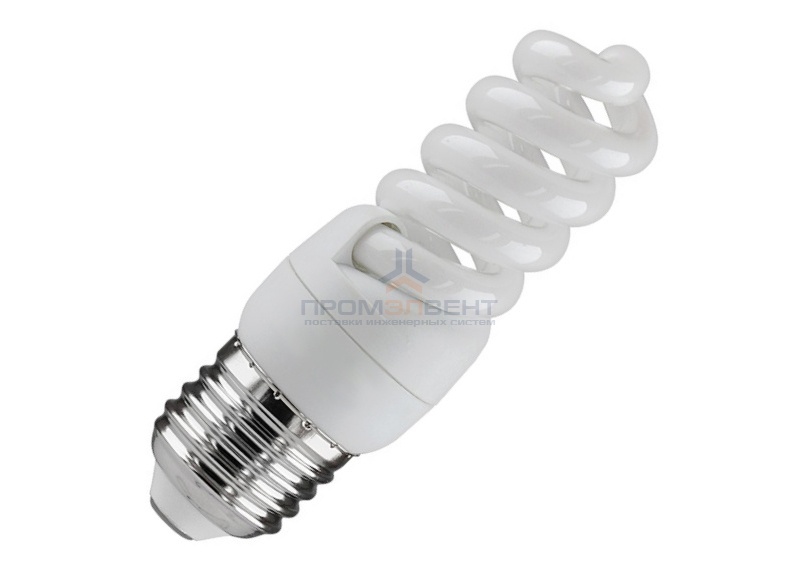 Лампа энергосберегающая ESL QL7 9W 4200K E27 спираль d32x90 белая