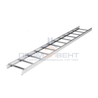 Лестничный лоток 80х300 плюс, L 3000, цинк-ламельный