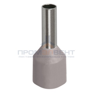 Наконечник кабельный НШвИ 4,0-9 с изолированным фланцем серый Е4009 (100шт) ИЭК