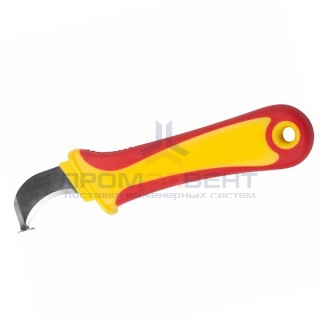 Нож монтажника нержавеющая сталь с "пяткой" 1000V