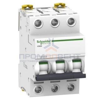 Автоматический выключатель Schneider Electric Acti 9 iC60N 3П 16A 6кА C (автомат)