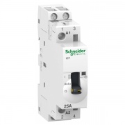 Модульный контактор с ручным управлением iCT Acti 9 Schneider Electric 25A 2НО 230/240В АС 50ГЦ