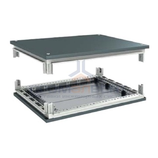 Комплект, крыша с фланцем и основание, для шкафов, 600 x 800 мм