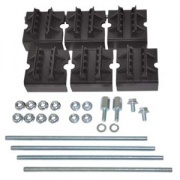 Набор держателей, для шин толщиной 5мм, 1-2 шины на полюс, 3 полюса