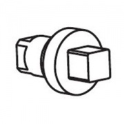 Пластиковый ключ/ручка квадратного профиля 7мм