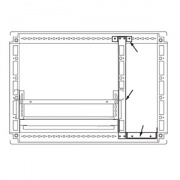 Комплект кабельного отсека, для шкафов CQE 2000 x 400мм