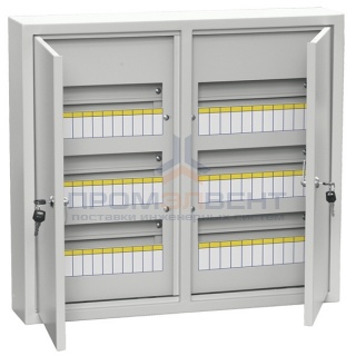 Щит металлический ЩРн-72з-1 36 УХЛ3 IP31 на 72 модуля навесной 540х600х120 двухдверный серый ИЭК